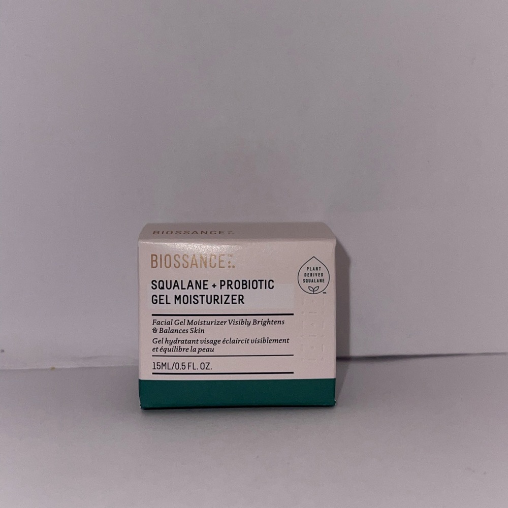 Biossance Squalane + Probiotic Gel Moisturizer - White and Green